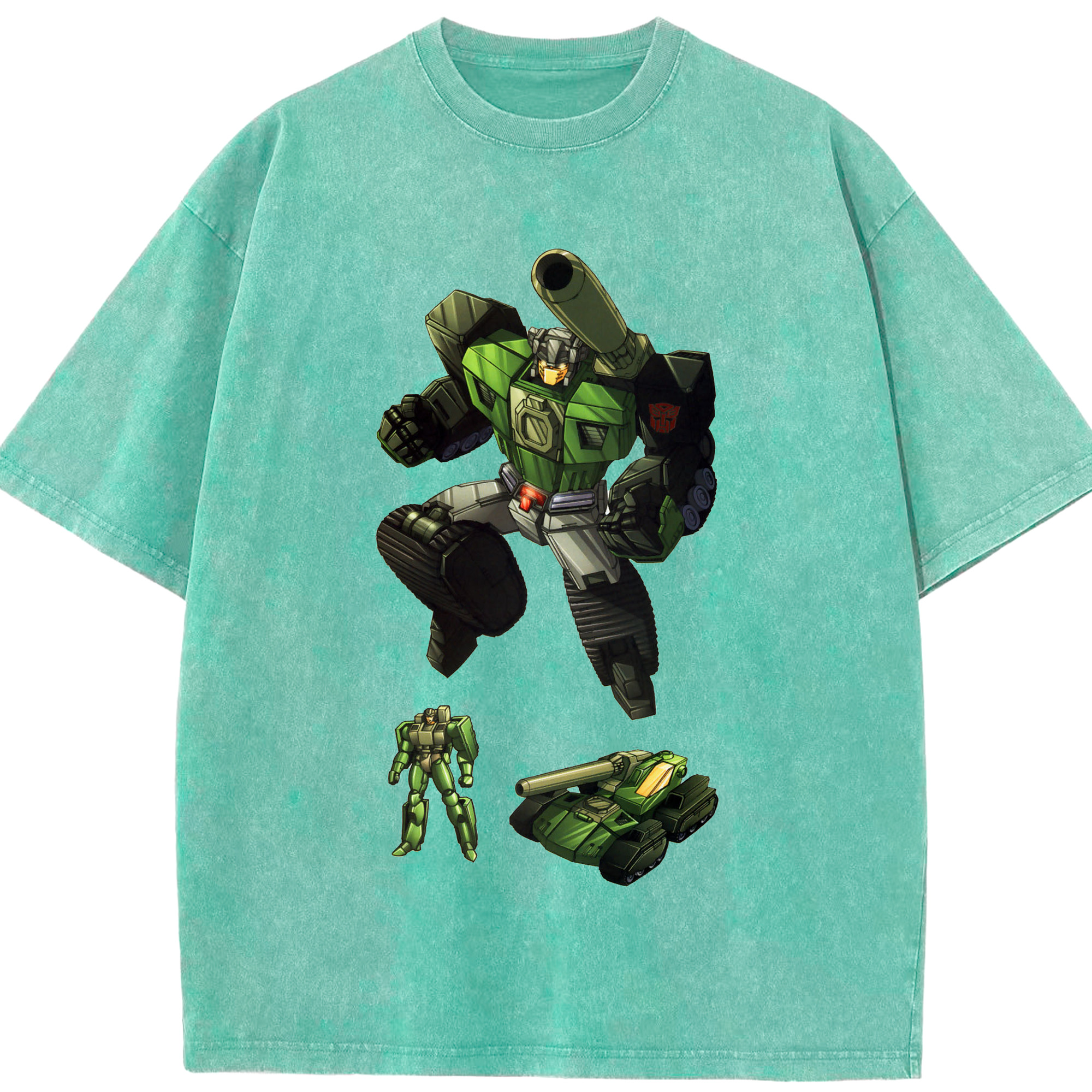 （画像用）  綿100% ヴィンテージ風 半袖Tシャツ（フロントプリント）